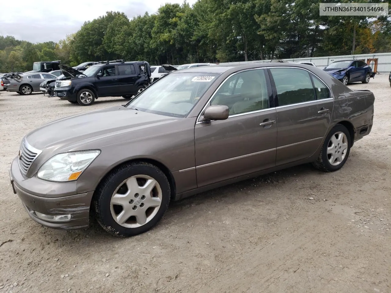 2004 Lexus Ls 430 VIN: JTHBN36F340154696 Lot: 71395924