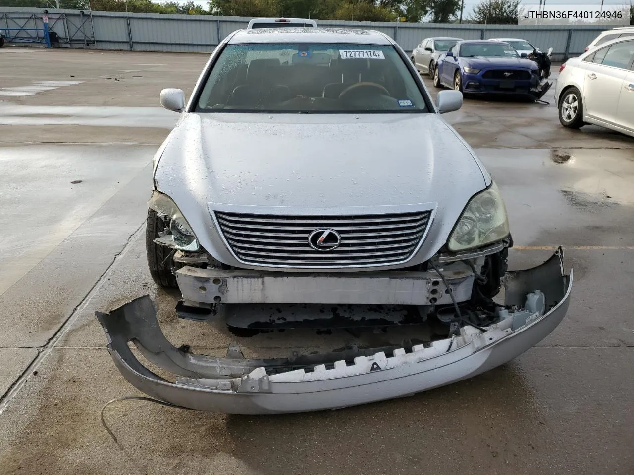 2004 Lexus Ls 430 VIN: JTHBN36F440124946 Lot: 72777174