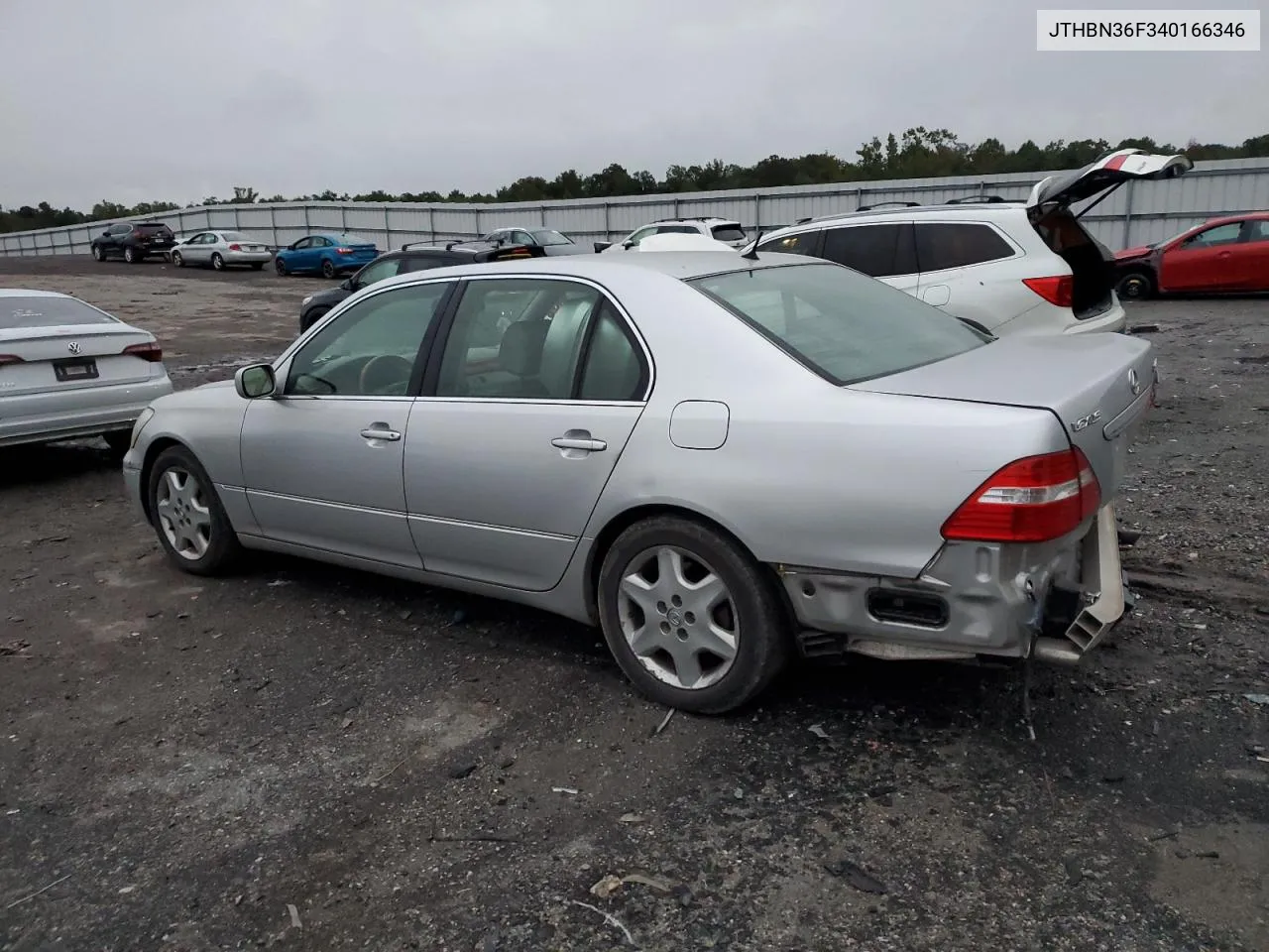 2004 Lexus Ls 430 VIN: JTHBN36F340166346 Lot: 73679504