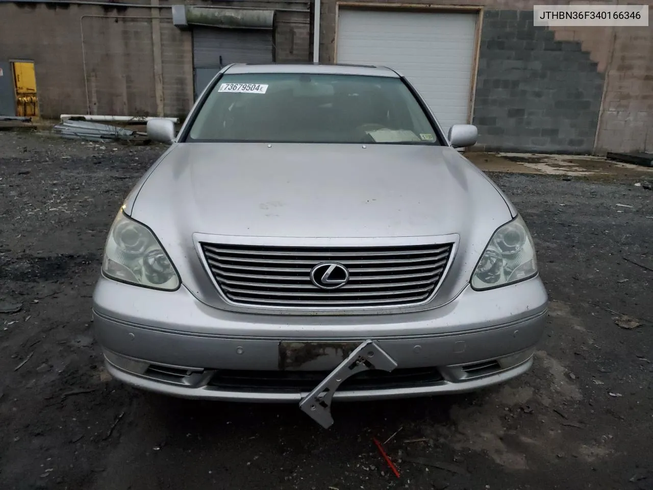 2004 Lexus Ls 430 VIN: JTHBN36F340166346 Lot: 73679504