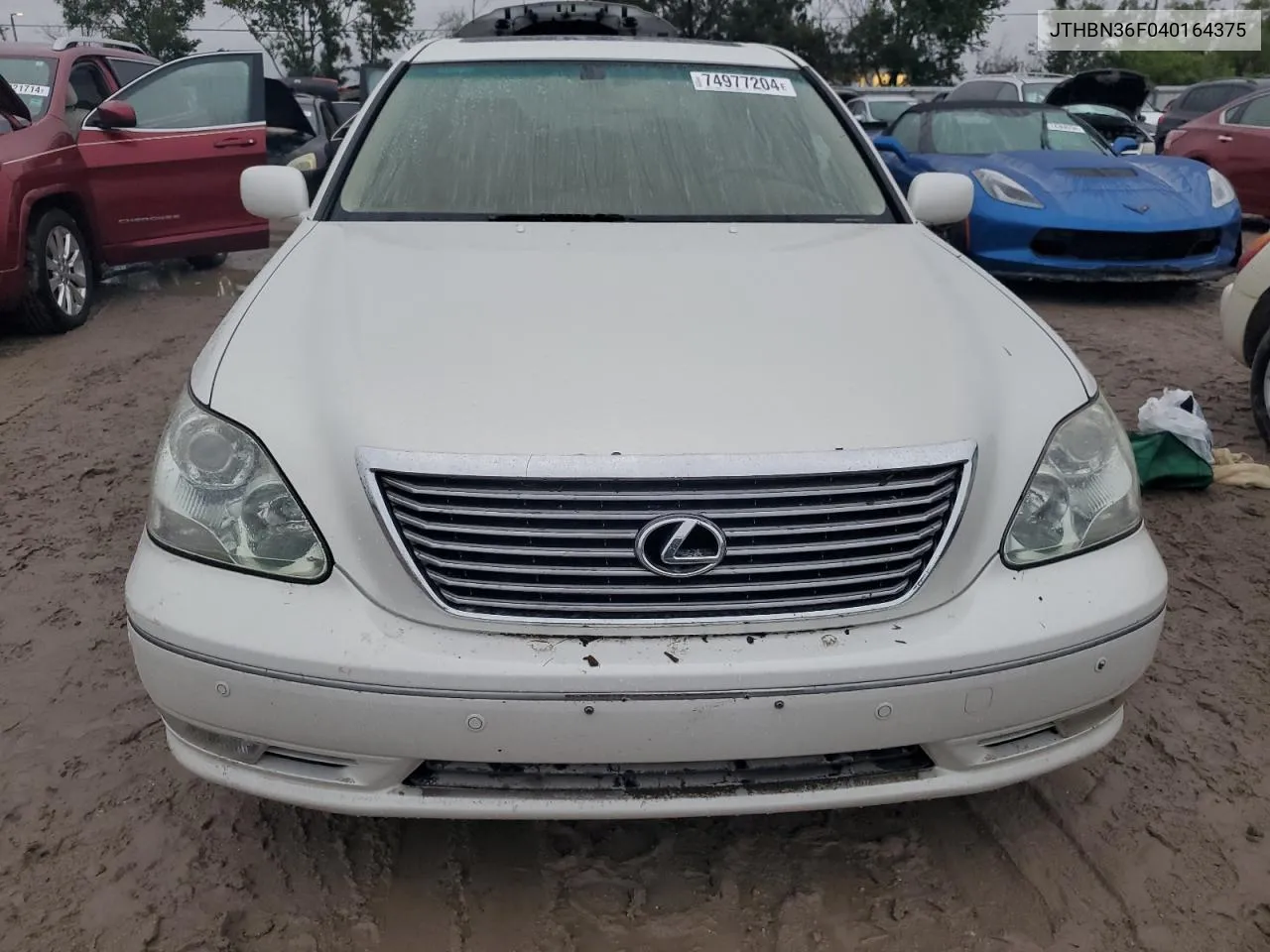 2004 Lexus Ls 430 VIN: JTHBN36F040164375 Lot: 74977204