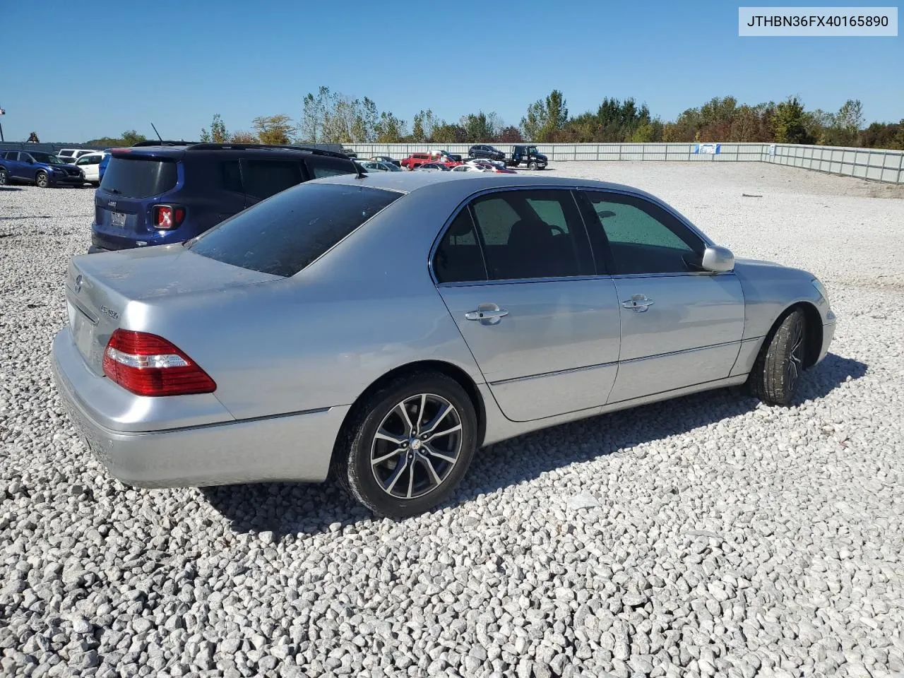 2004 Lexus Ls 430 VIN: JTHBN36FX40165890 Lot: 75273804