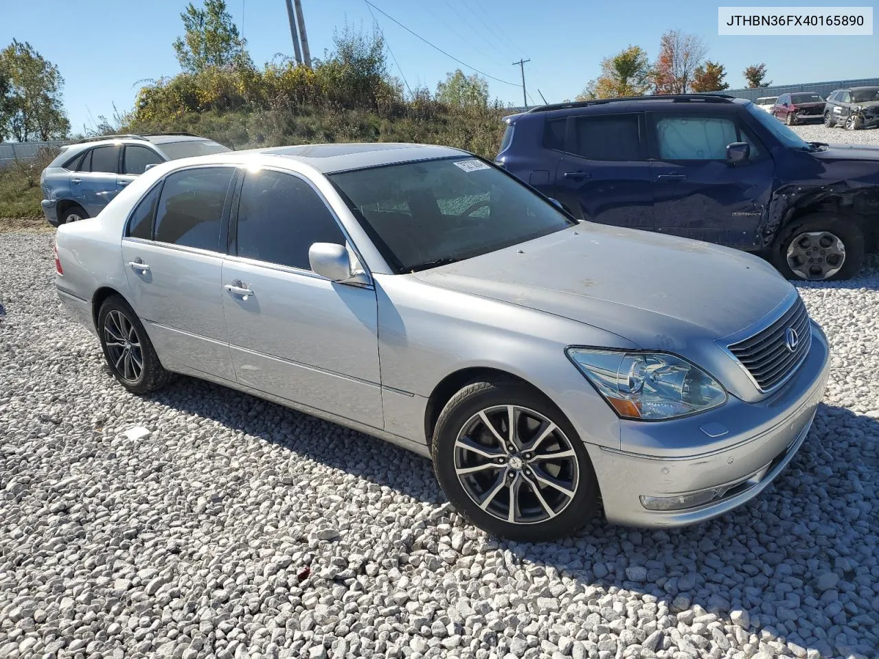 2004 Lexus Ls 430 VIN: JTHBN36FX40165890 Lot: 75273804