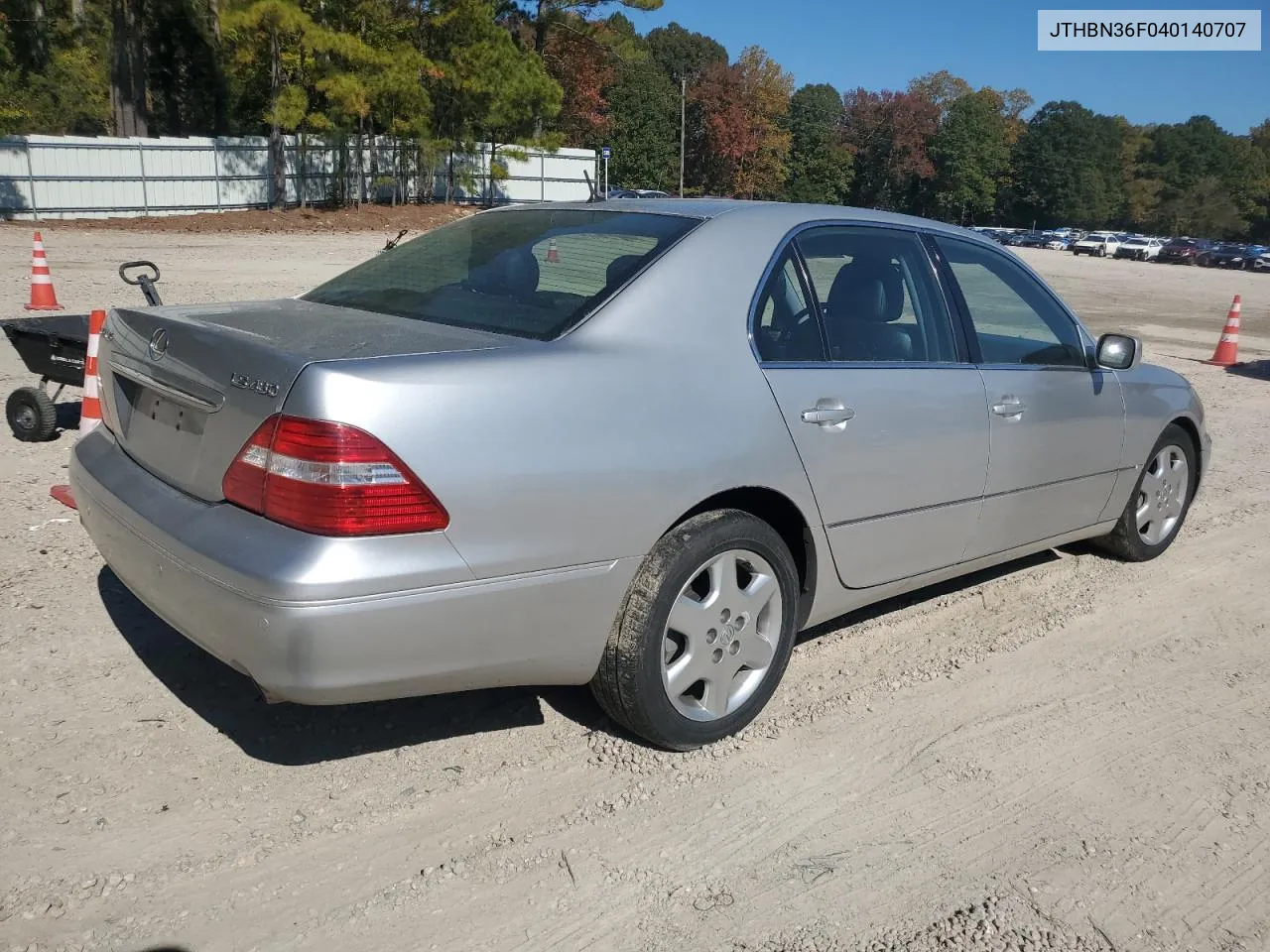 2004 Lexus Ls 430 VIN: JTHBN36F040140707 Lot: 76573874