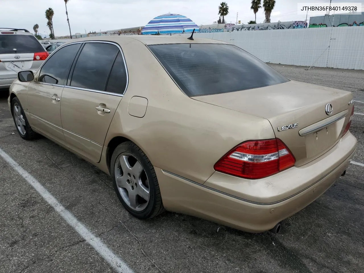 2004 Lexus Ls 430 VIN: JTHBN36F840149378 Lot: 76777504