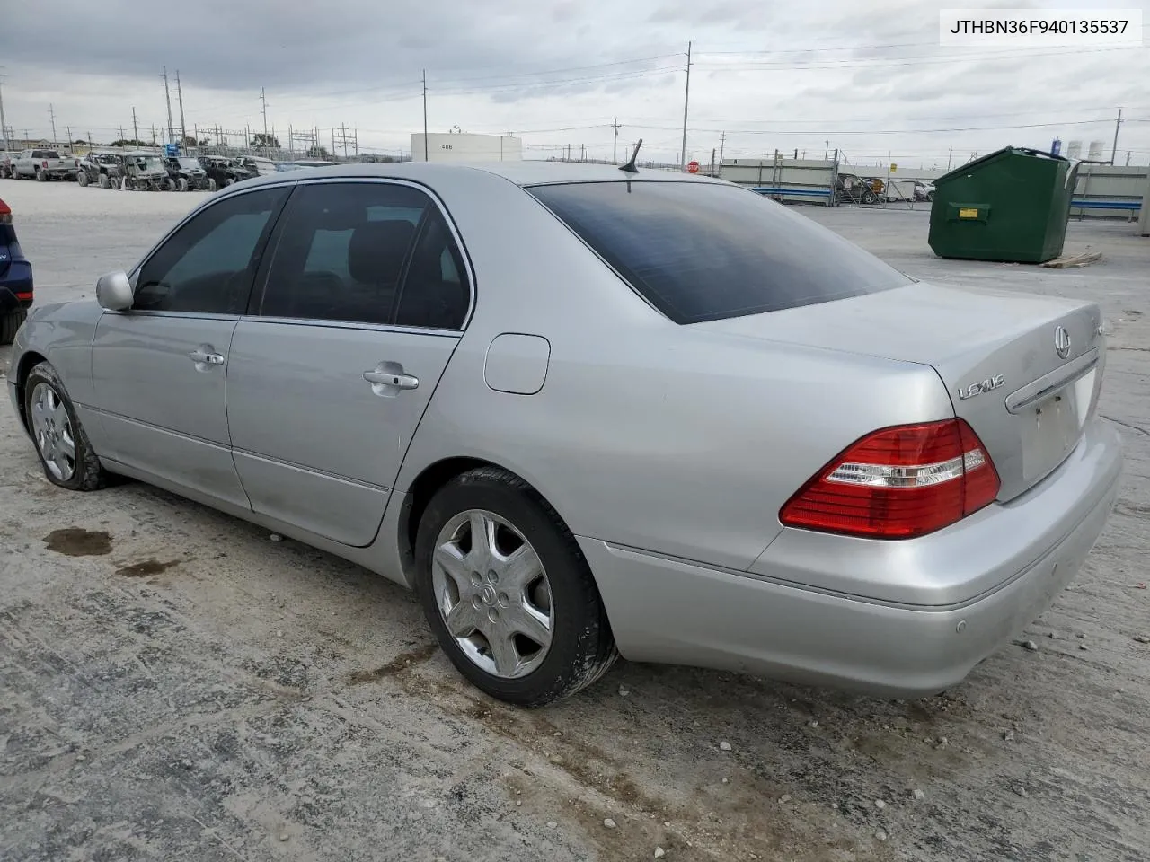 2004 Lexus Ls 430 VIN: JTHBN36F940135537 Lot: 78415064