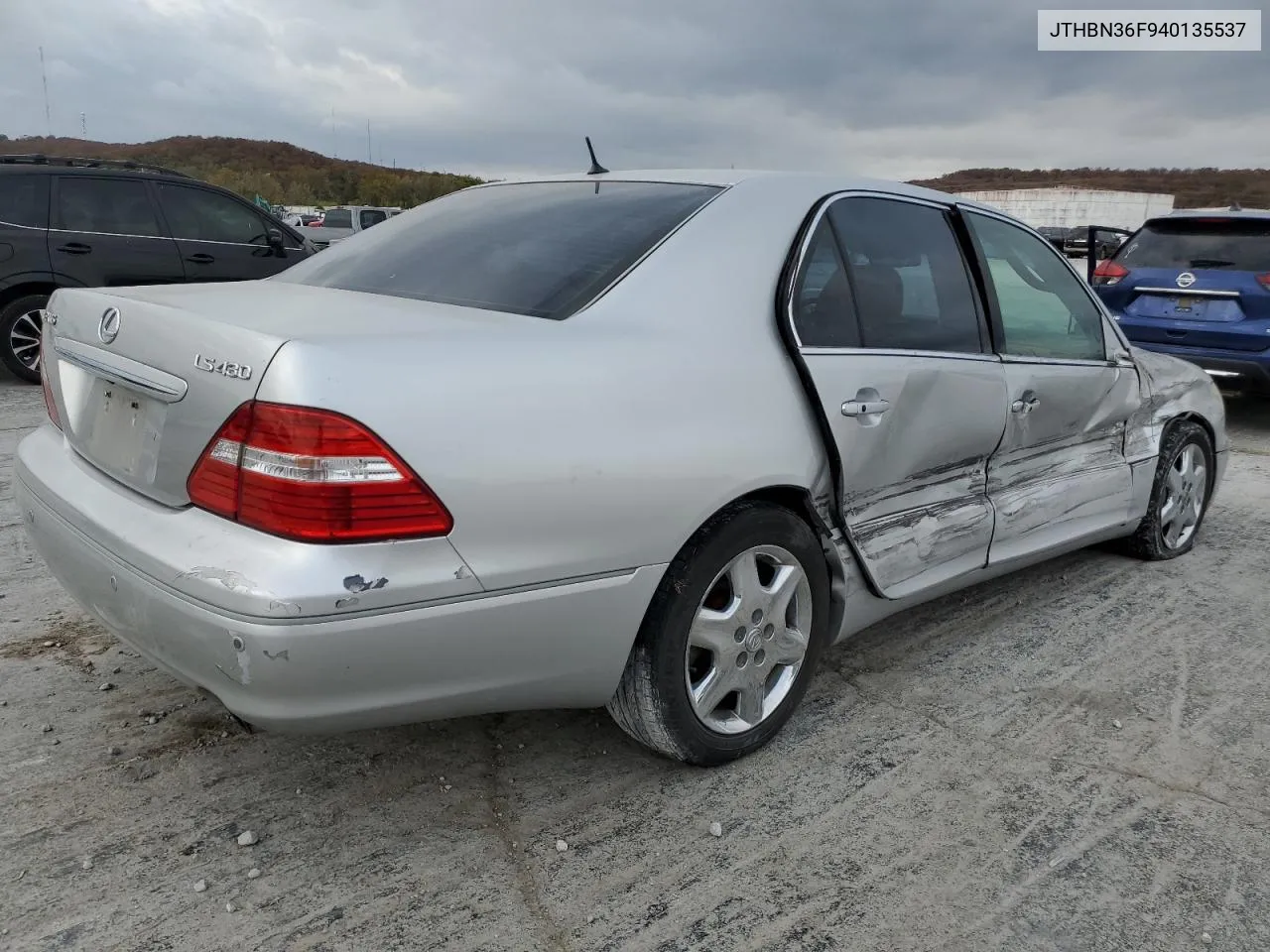 2004 Lexus Ls 430 VIN: JTHBN36F940135537 Lot: 78415064