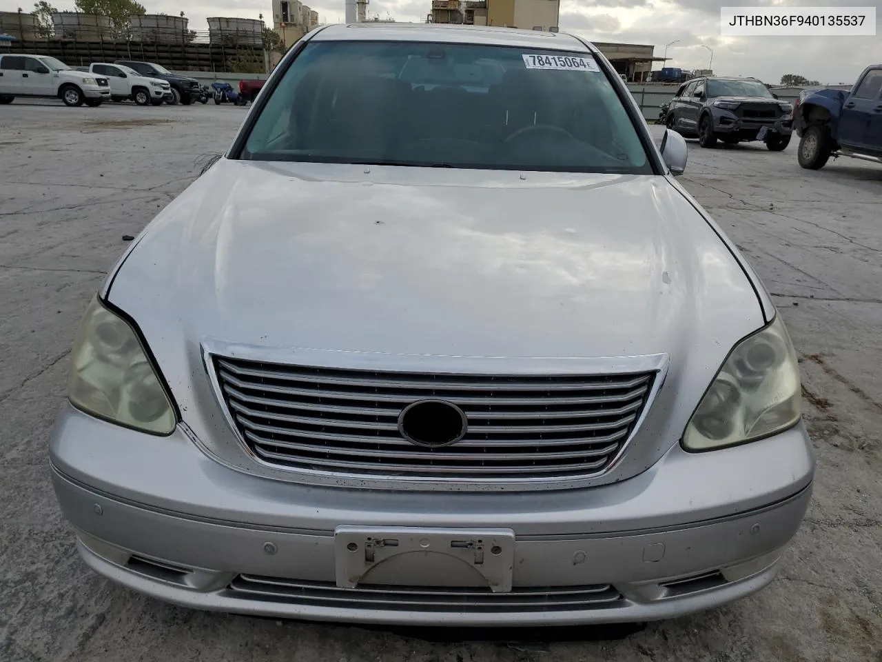 2004 Lexus Ls 430 VIN: JTHBN36F940135537 Lot: 78415064