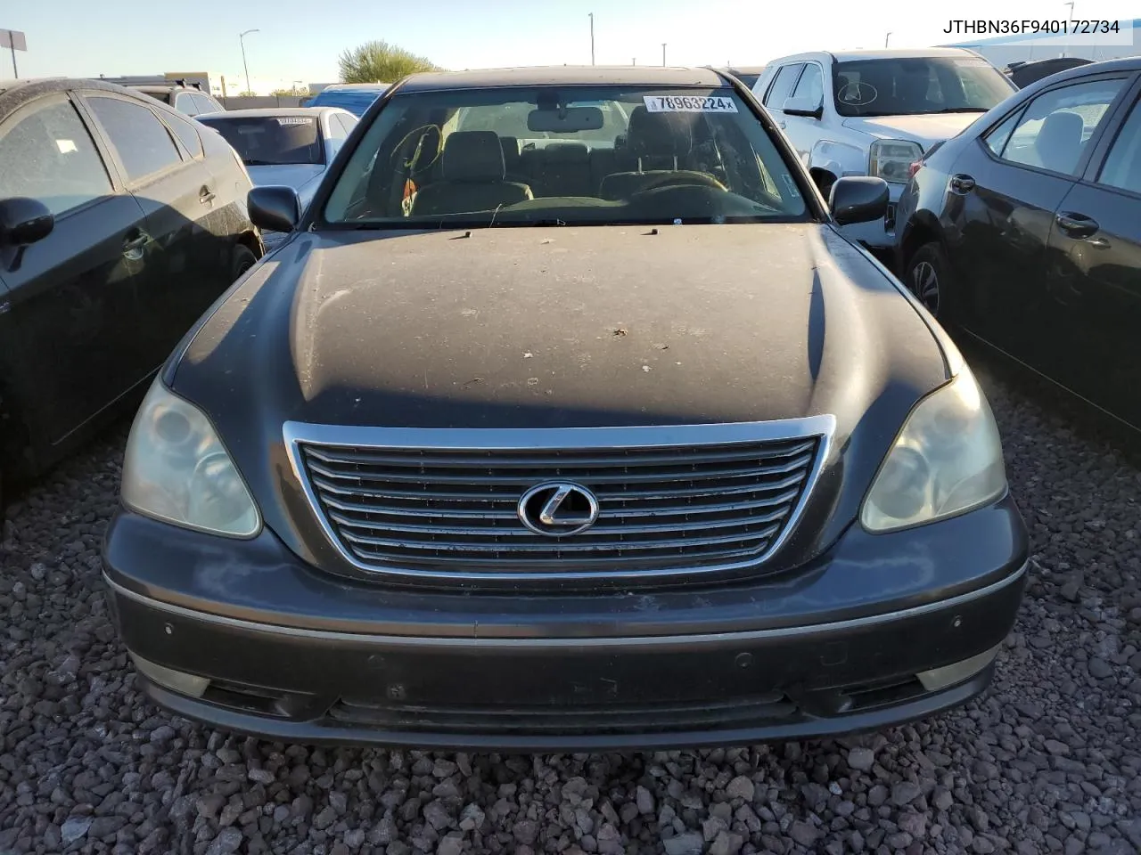 2004 Lexus Ls 430 VIN: JTHBN36F940172734 Lot: 78963224