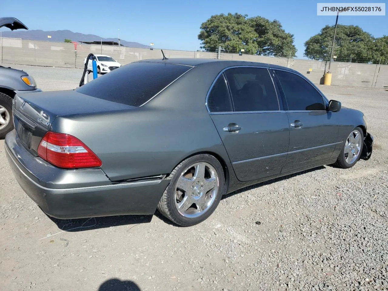 2005 Lexus Ls 430 VIN: JTHBN36FX55028176 Lot: 67345234