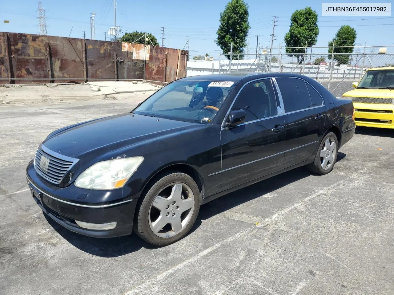 2005 Lexus Ls 430 VIN: JTHBN36F455017982 Lot: 68761084