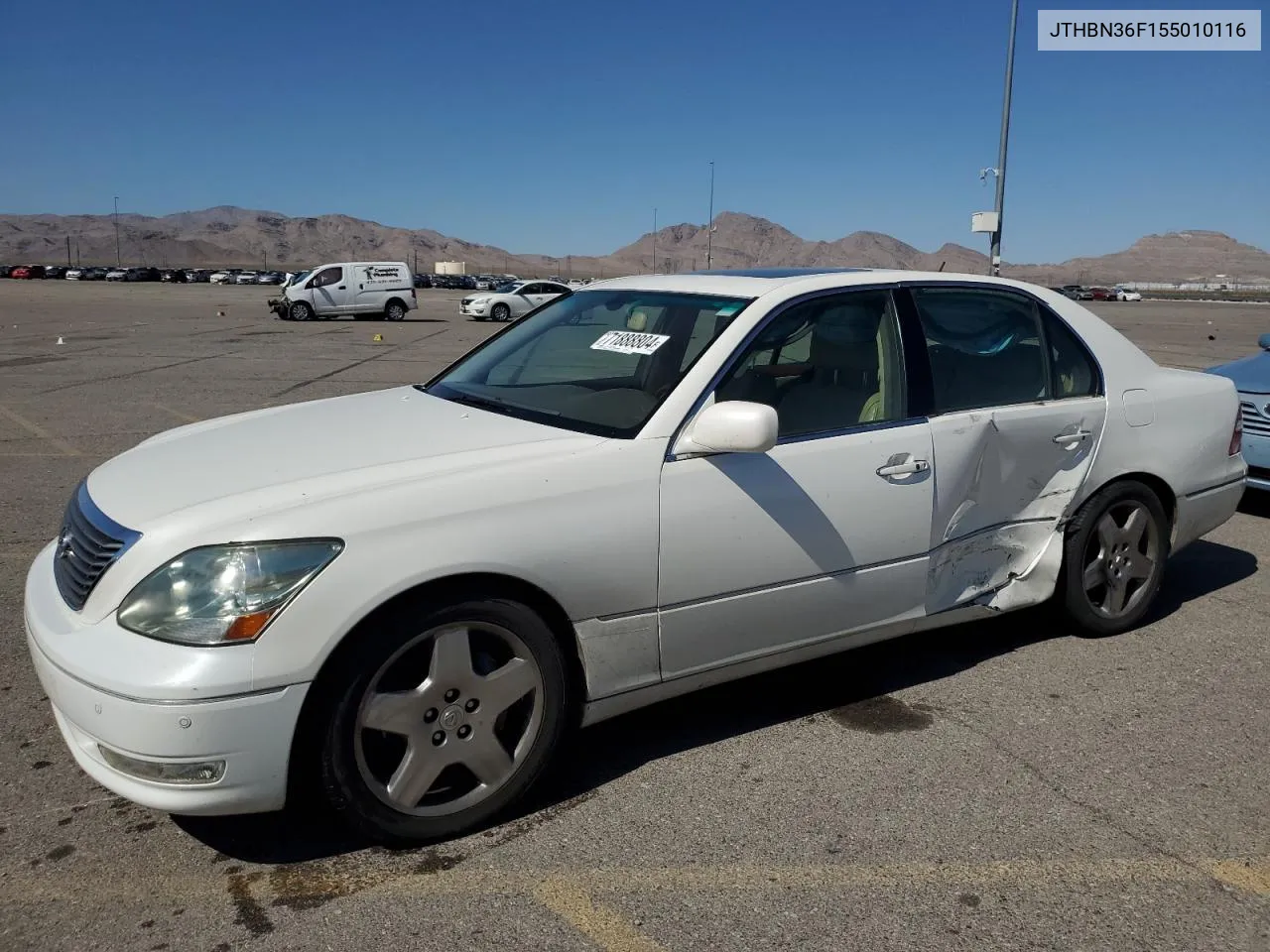 2005 Lexus Ls 430 VIN: JTHBN36F155010116 Lot: 71888804