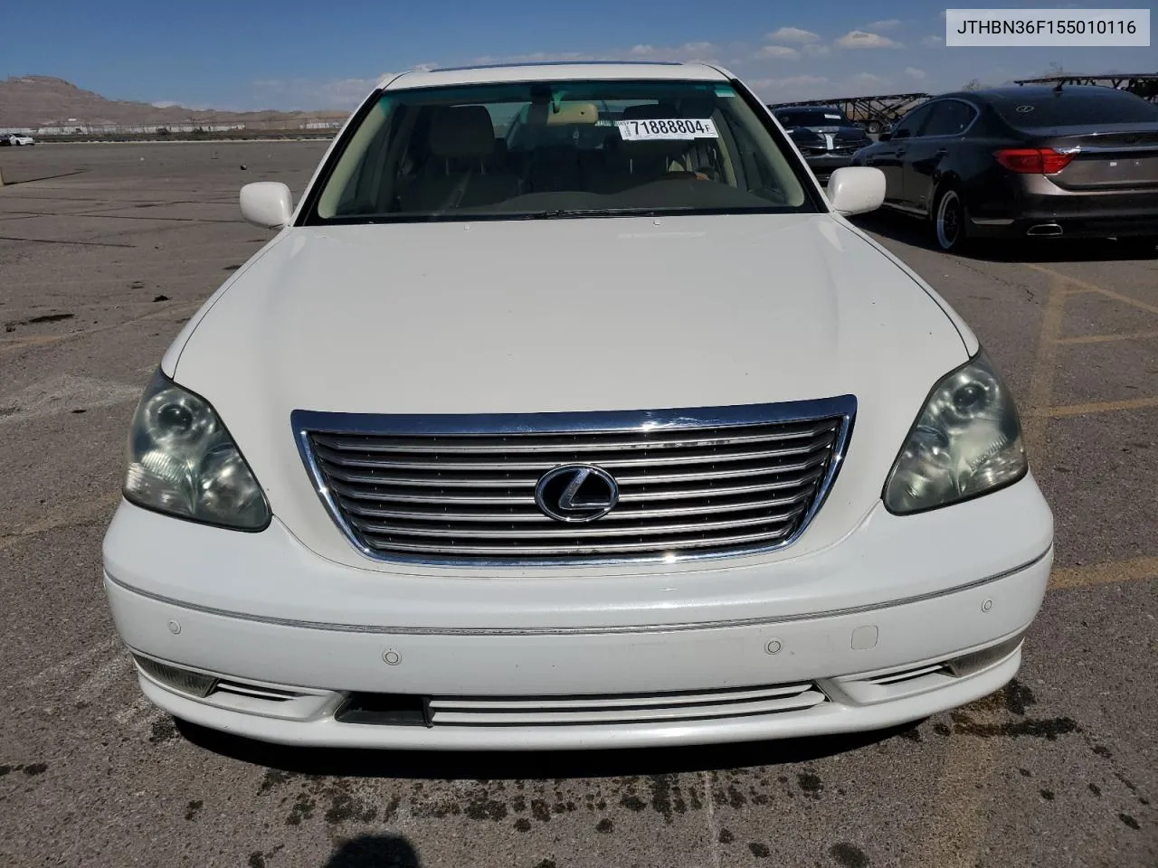 2005 Lexus Ls 430 VIN: JTHBN36F155010116 Lot: 71888804