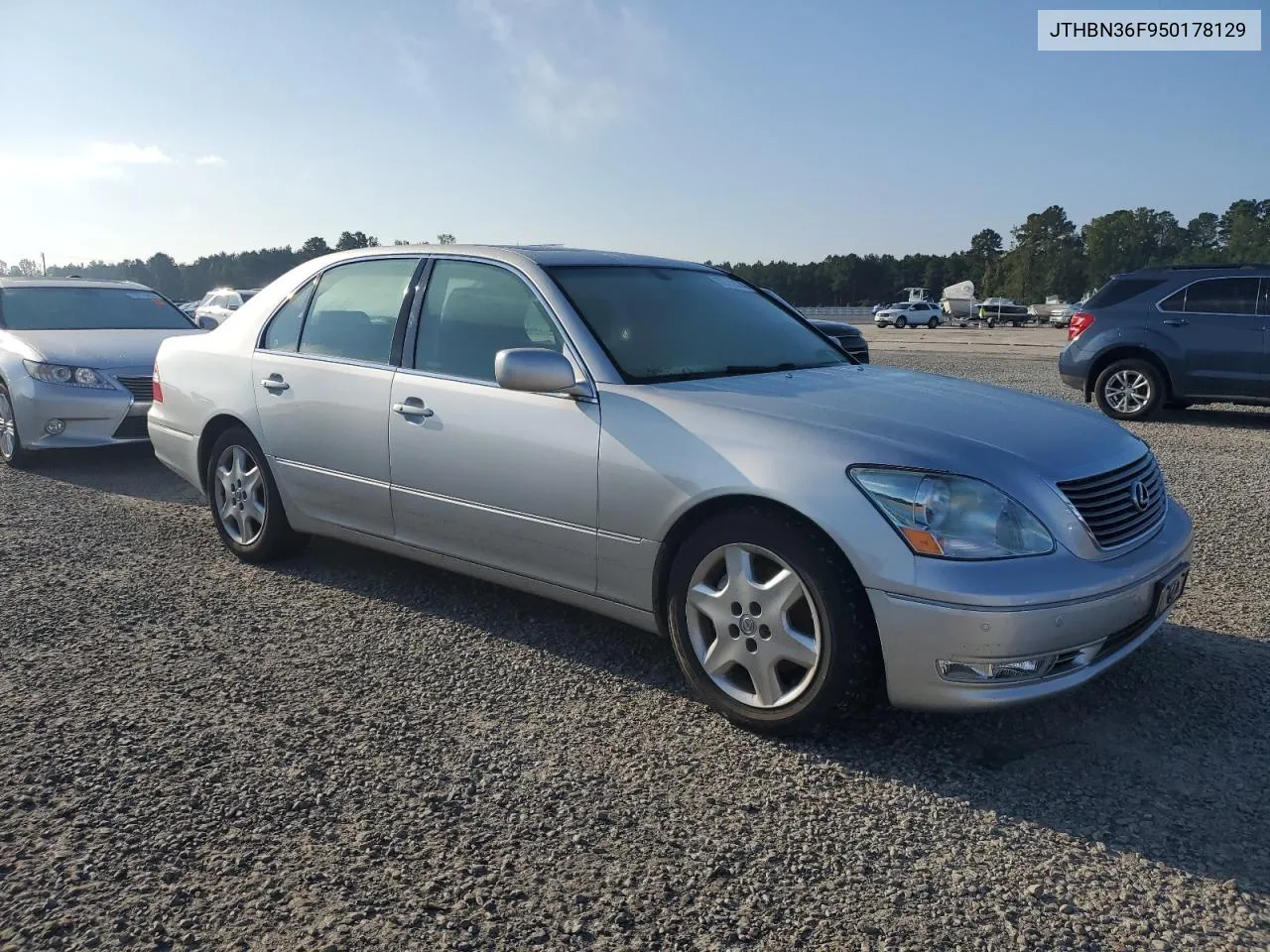 2005 Lexus Ls 430 VIN: JTHBN36F950178129 Lot: 72772834