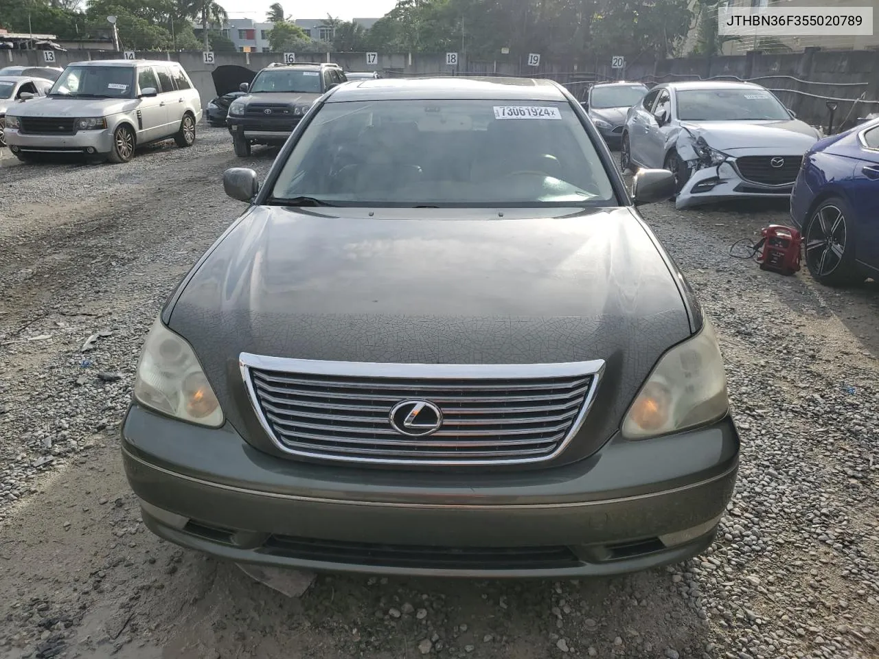 2005 Lexus Ls 430 VIN: JTHBN36F355020789 Lot: 73061924