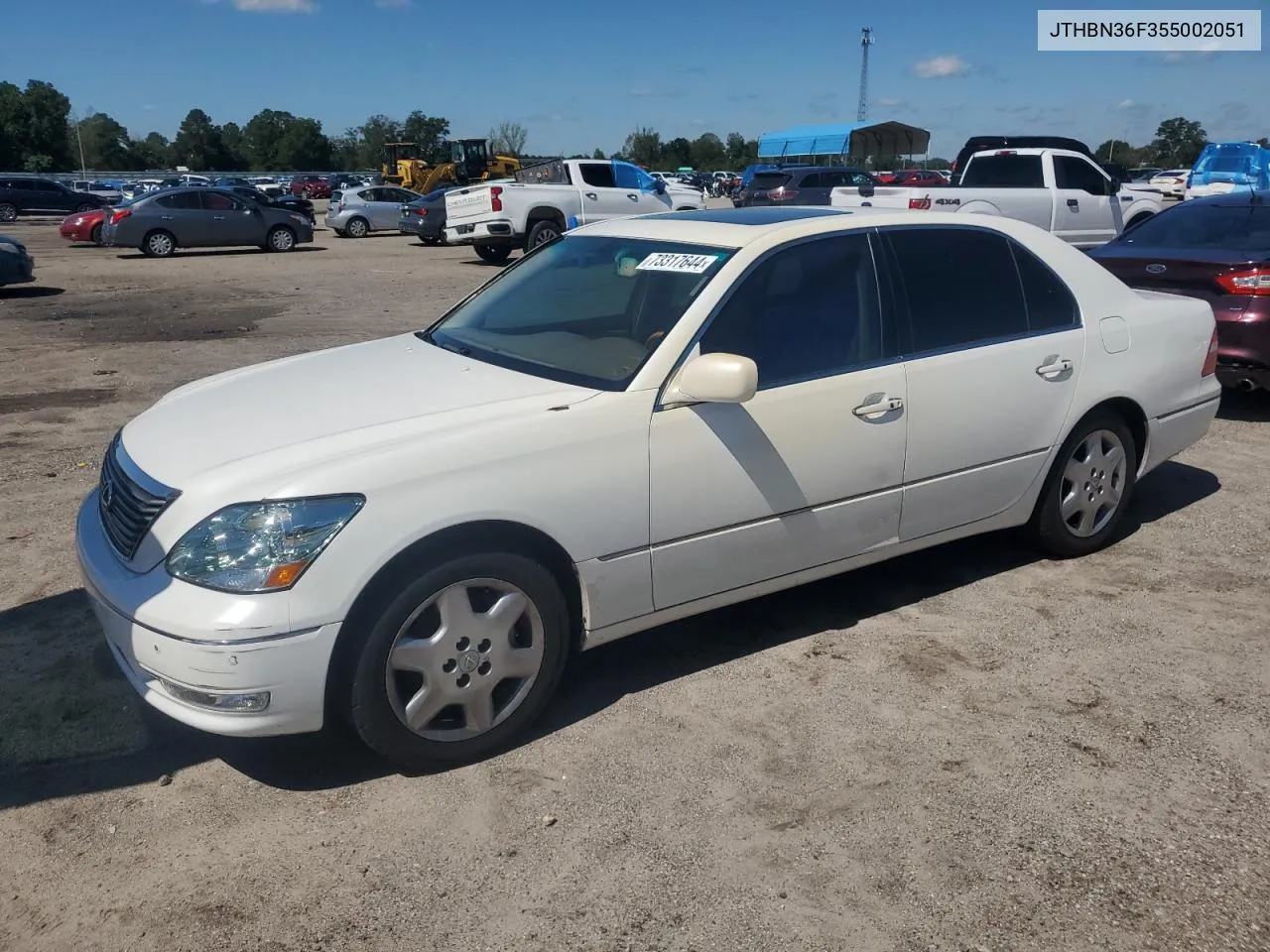 2005 Lexus Ls 430 VIN: JTHBN36F355002051 Lot: 73317644