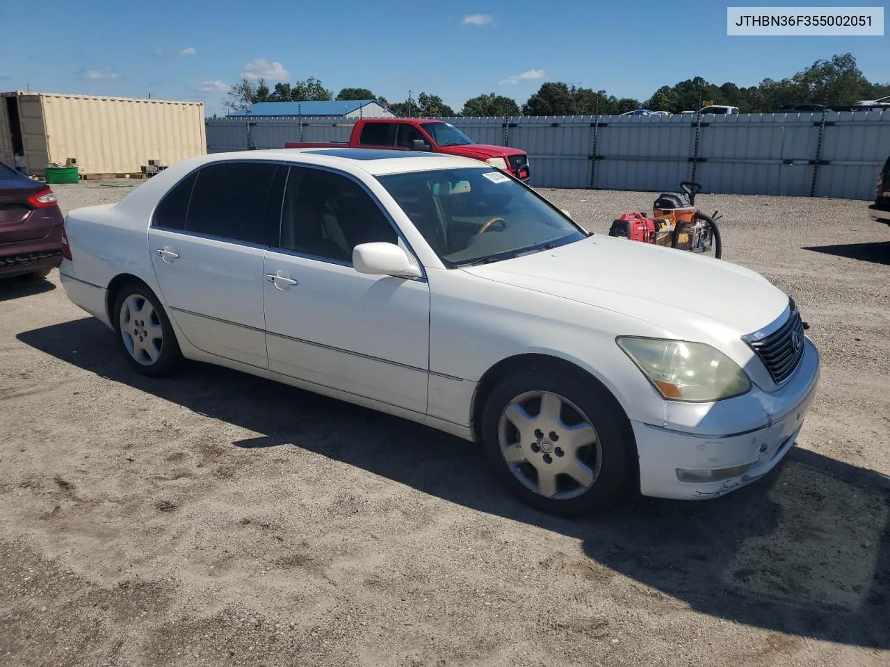 2005 Lexus Ls 430 VIN: JTHBN36F355002051 Lot: 73317644