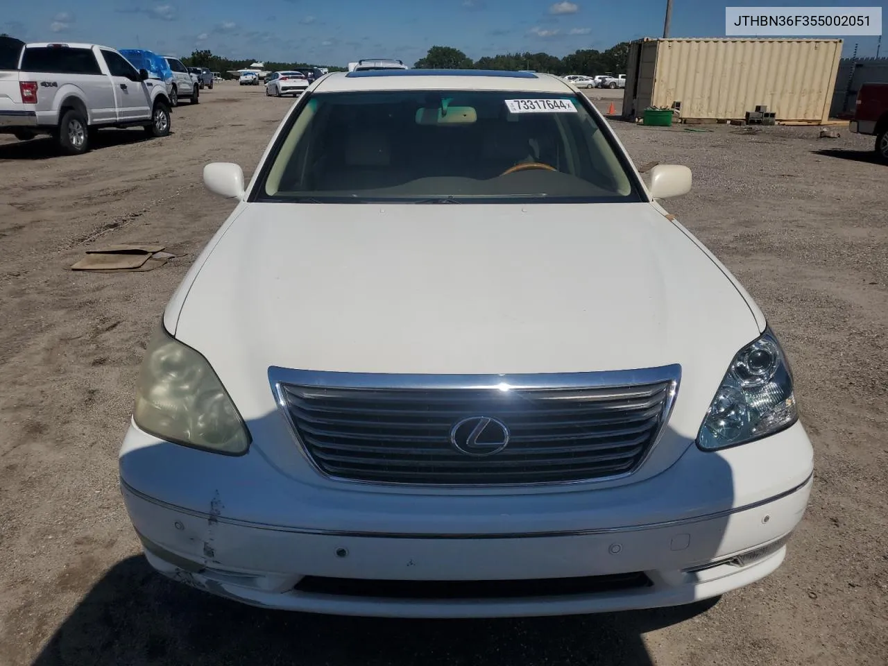 2005 Lexus Ls 430 VIN: JTHBN36F355002051 Lot: 73317644