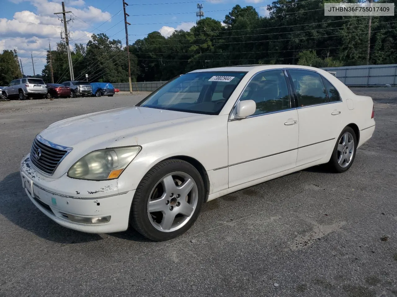 2005 Lexus Ls 430 VIN: JTHBN36F755017409 Lot: 73802944