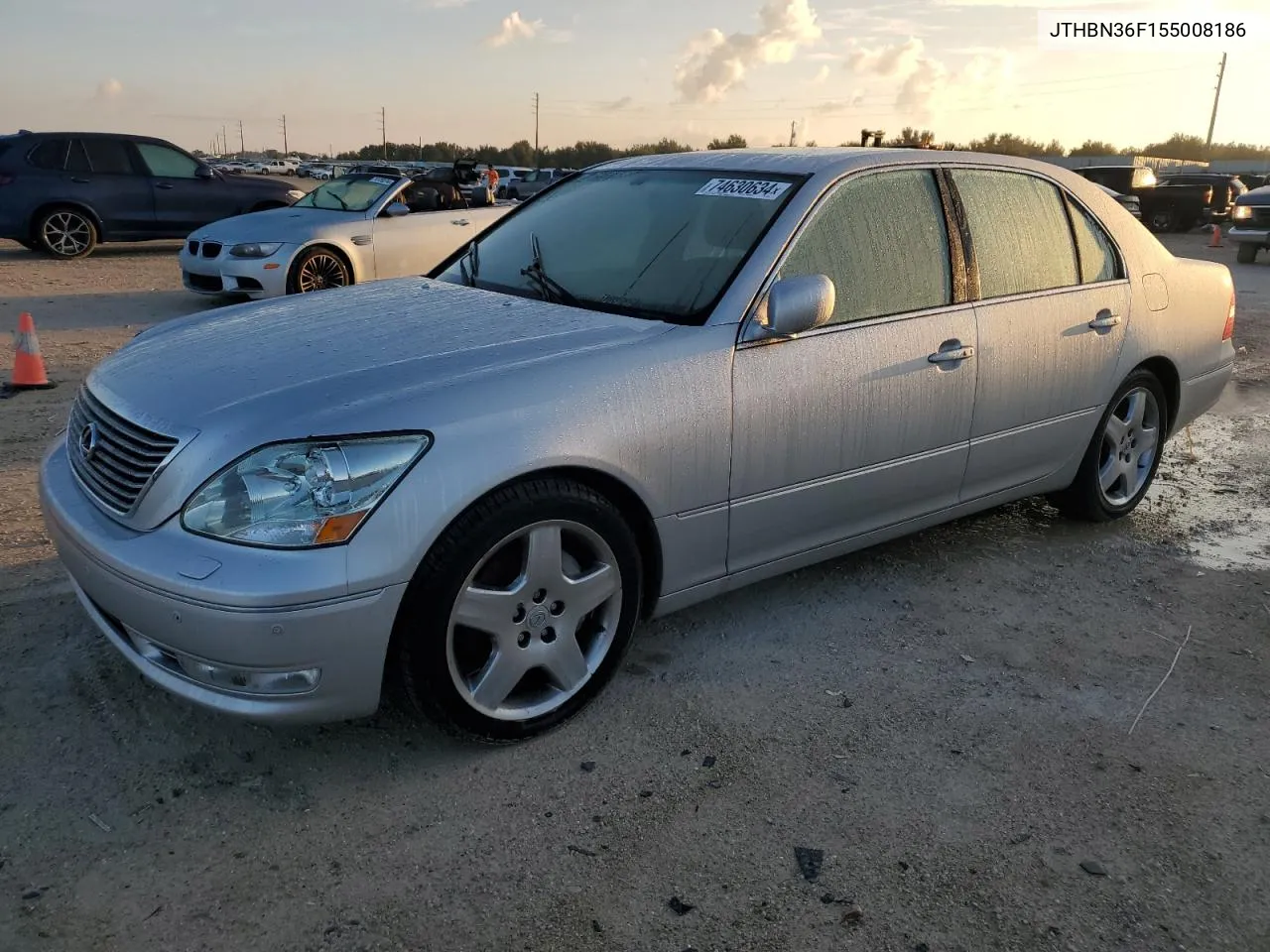 2005 Lexus Ls 430 VIN: JTHBN36F155008186 Lot: 74630634