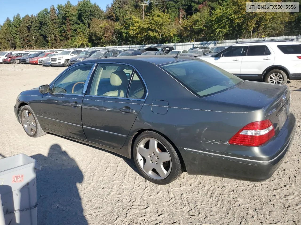 2005 Lexus Ls 430 VIN: JTHBN36FX55015556 Lot: 76991084