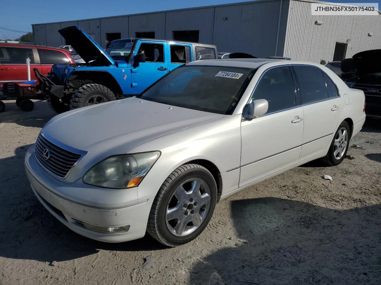 2005 Lexus Ls 430 VIN: JTHBN36FX50175403 Lot: 77284184