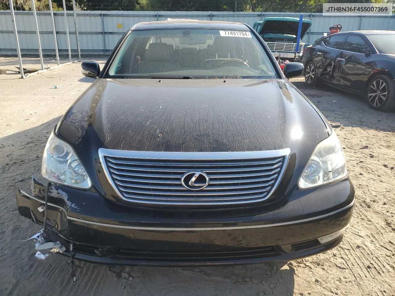 2005 Lexus Ls 430 VIN: JTHBN36F455007369 Lot: 77491704