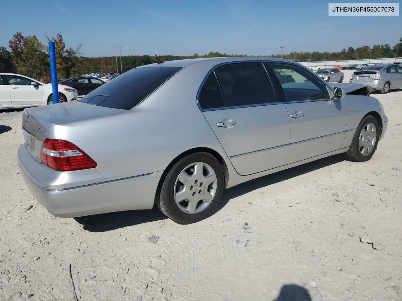 2005 Lexus Ls 430 VIN: JTHBN36F455007078 Lot: 77672374