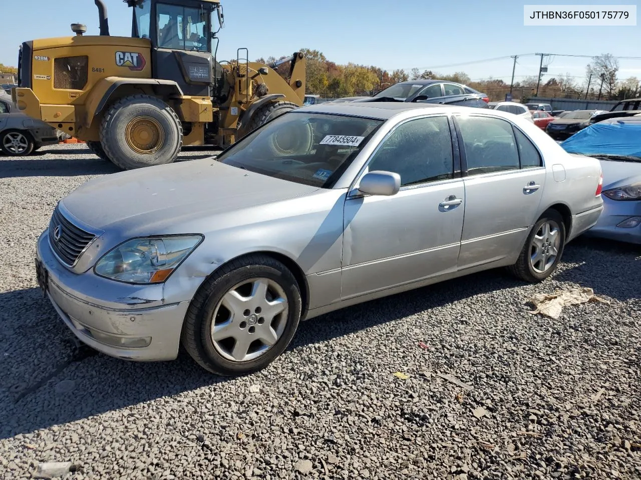 2005 Lexus Ls 430 VIN: JTHBN36F050175779 Lot: 77845504