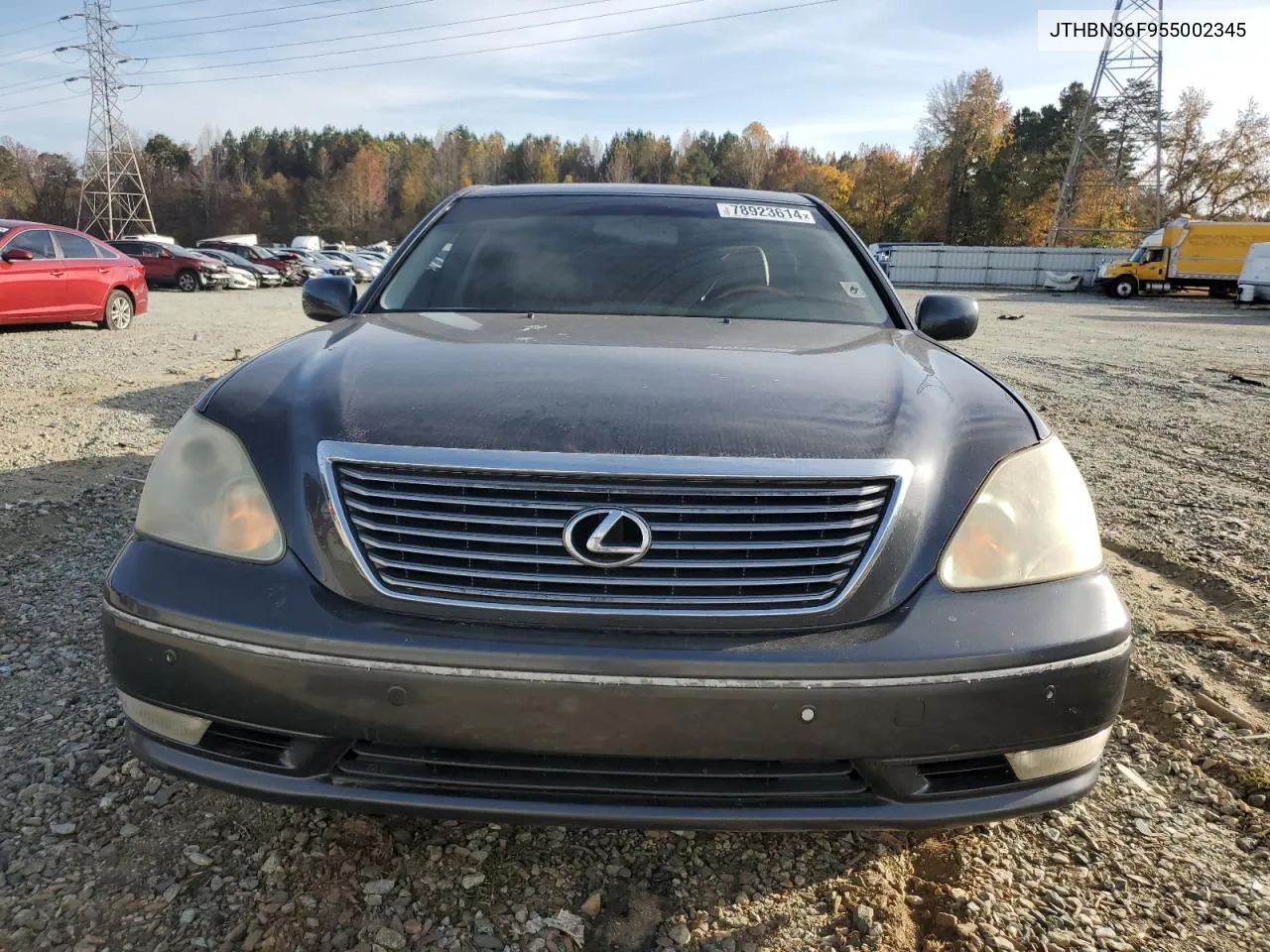 2005 Lexus Ls 430 VIN: JTHBN36F955002345 Lot: 78923614