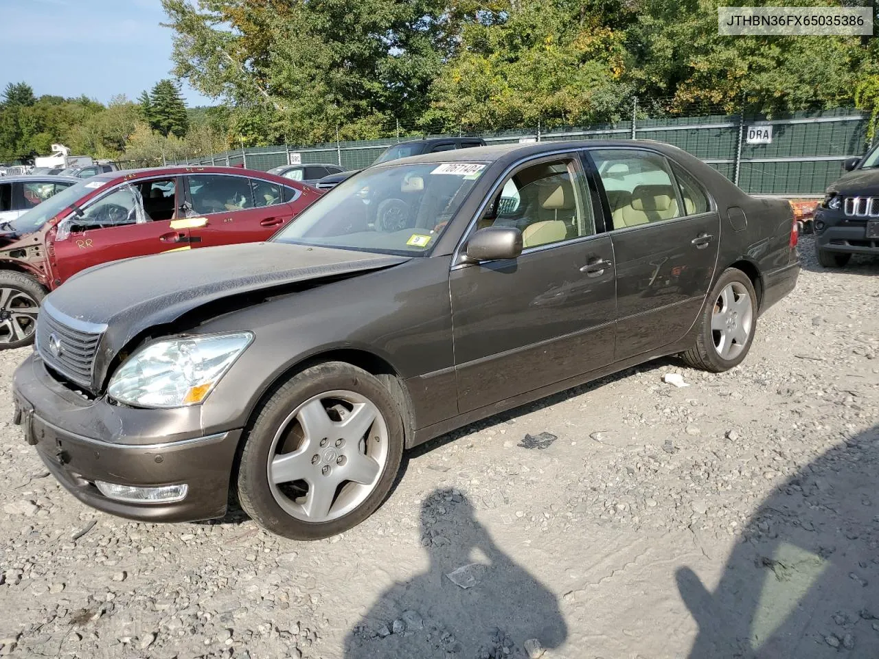 2006 Lexus Ls 430 VIN: JTHBN36FX65035386 Lot: 70671404