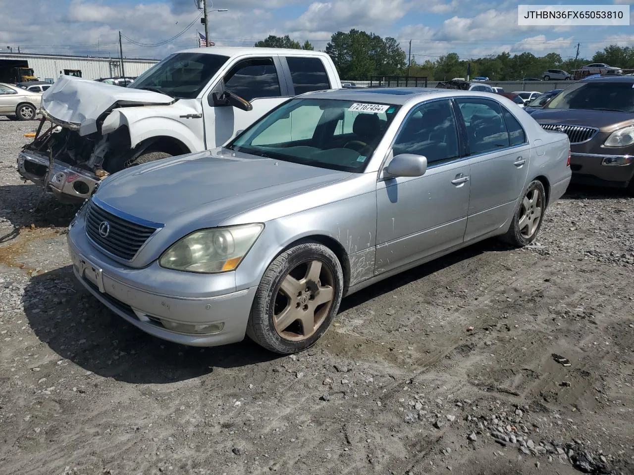 2006 Lexus Ls 430 VIN: JTHBN36FX65053810 Lot: 72167494