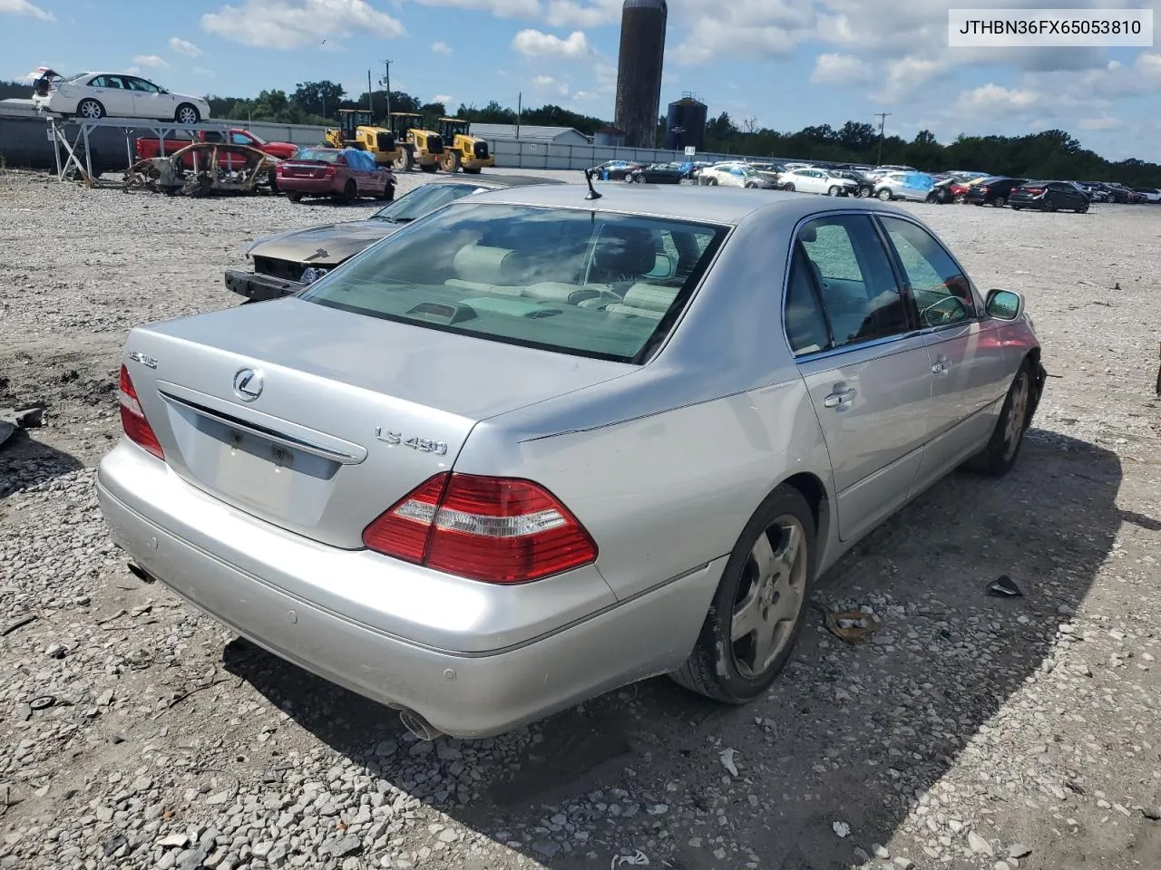 2006 Lexus Ls 430 VIN: JTHBN36FX65053810 Lot: 72167494