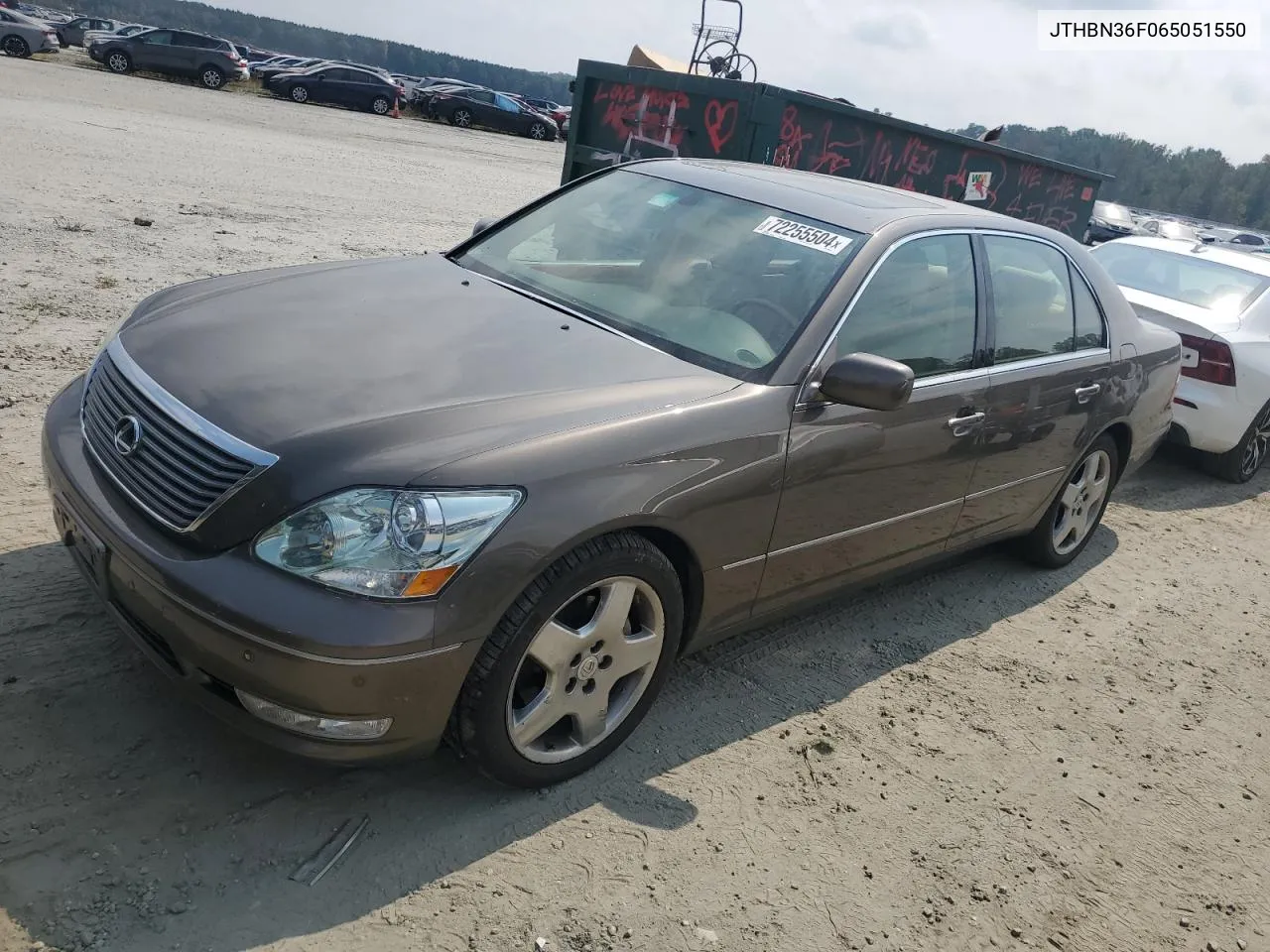 2006 Lexus Ls 430 VIN: JTHBN36F065051550 Lot: 72255504