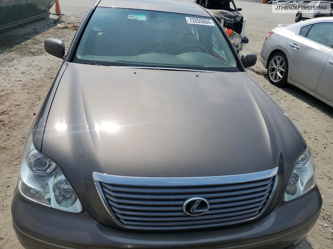 2006 Lexus Ls 430 VIN: JTHBN36F065051550 Lot: 72255504