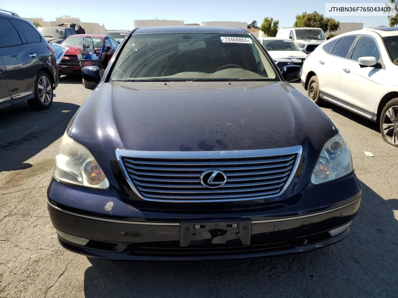 2006 Lexus Ls 430 VIN: JTHBN36F765043400 Lot: 72468884