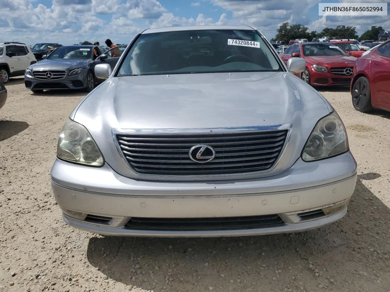 2006 Lexus Ls 430 VIN: JTHBN36F865052994 Lot: 74320844