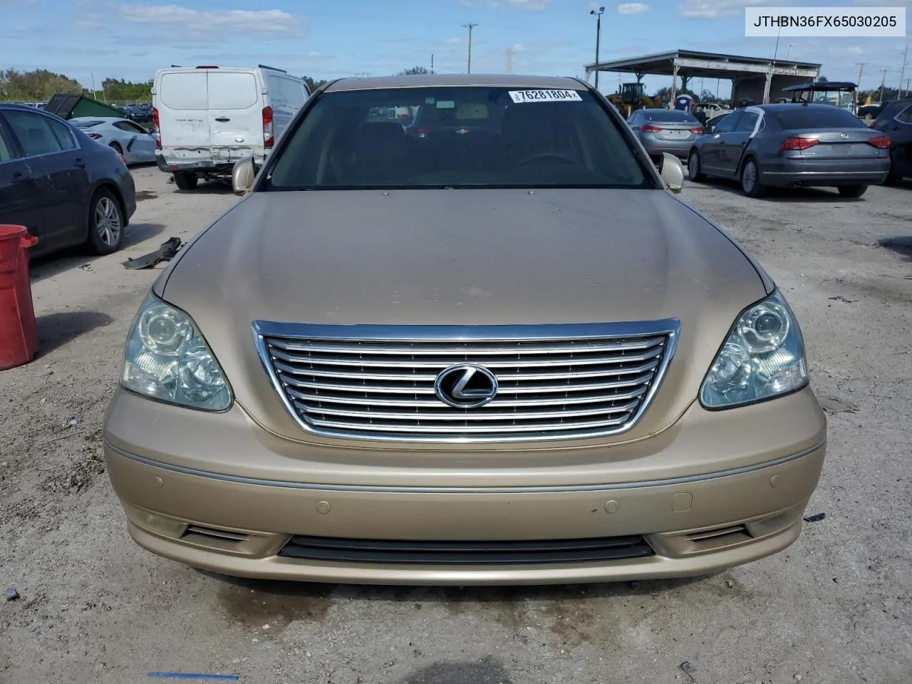 2006 Lexus Ls 430 VIN: JTHBN36FX65030205 Lot: 76281804