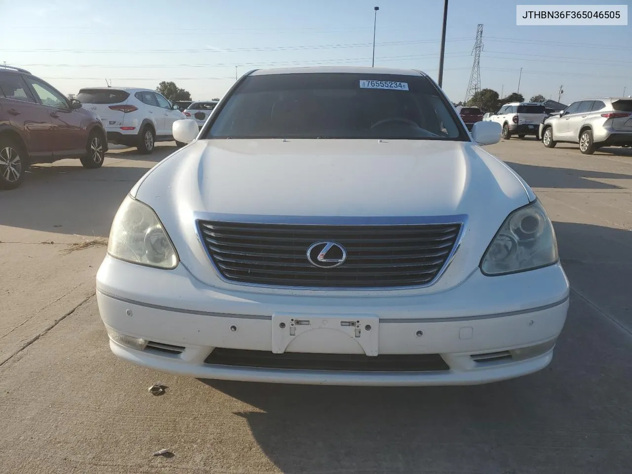 2006 Lexus Ls 430 VIN: JTHBN36F365046505 Lot: 76555234