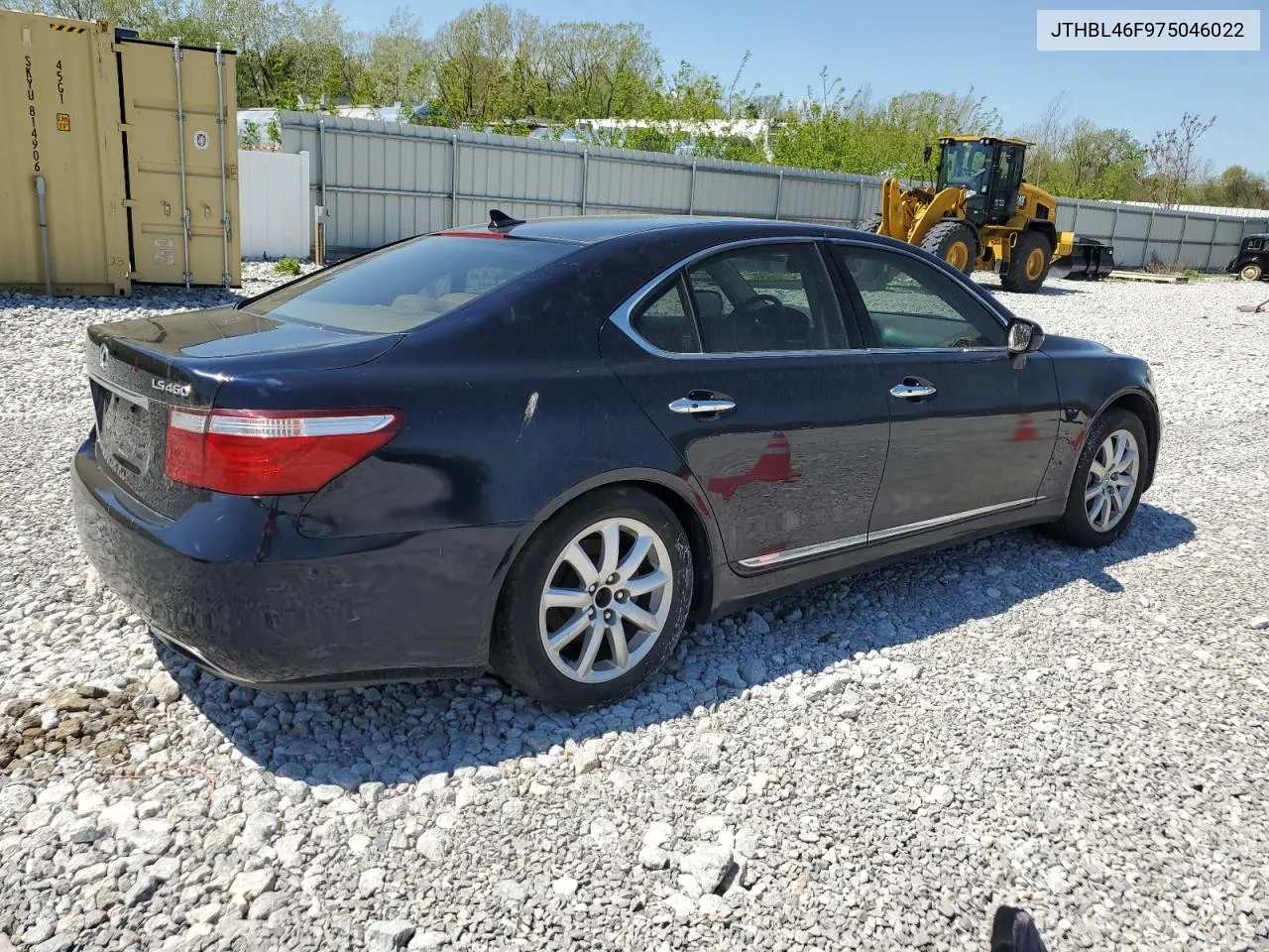 JTHBL46F975046022 2007 Lexus Ls 460