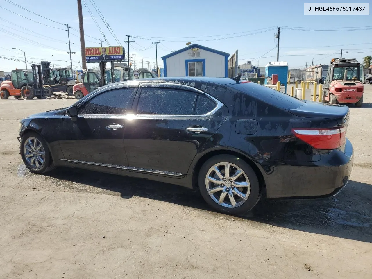 2007 Lexus Ls 460L VIN: JTHGL46F675017437 Lot: 66177704