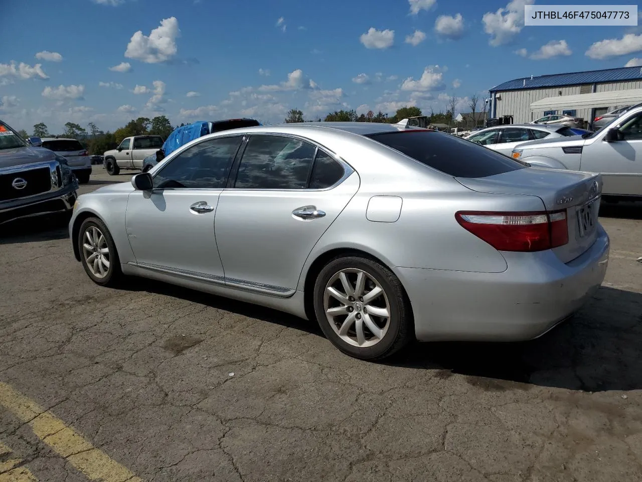 2007 Lexus Ls 460 VIN: JTHBL46F475047773 Lot: 67797524