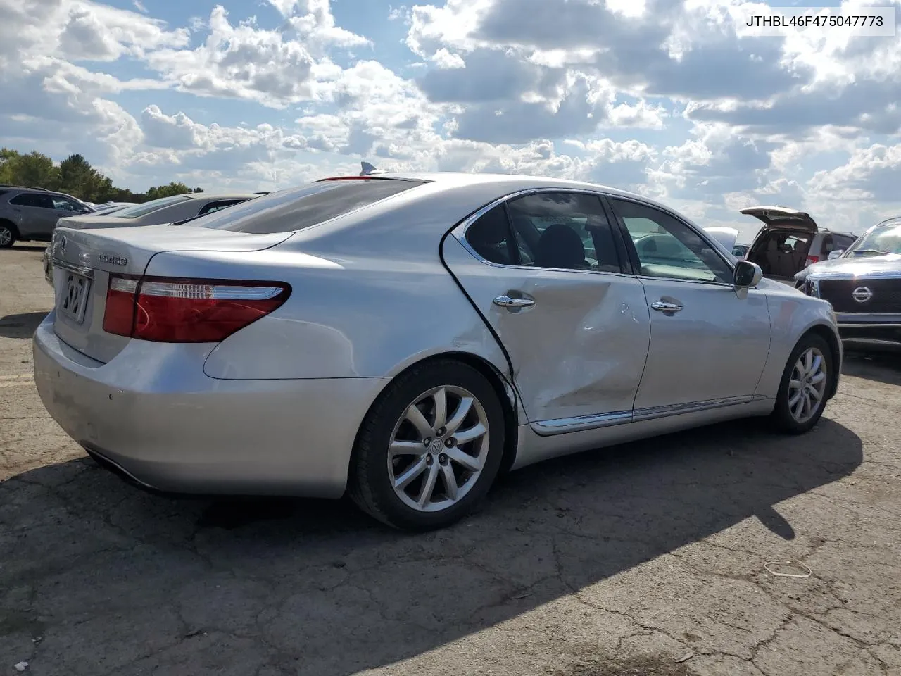 2007 Lexus Ls 460 VIN: JTHBL46F475047773 Lot: 67797524