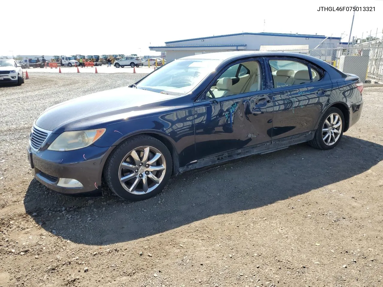 2007 Lexus Ls 460L VIN: JTHGL46F075013321 Lot: 69853124