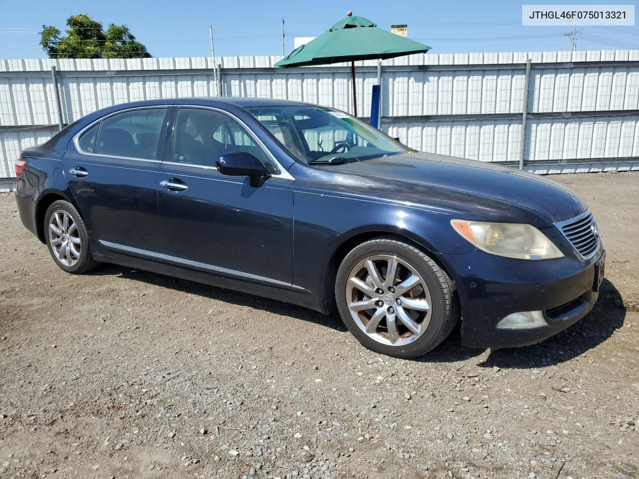 JTHGL46F075013321 2007 Lexus Ls 460L