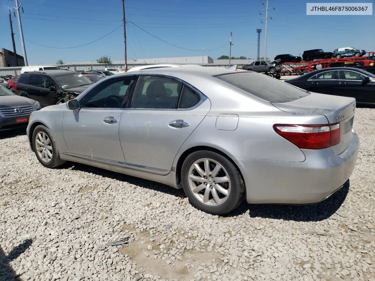 2007 Lexus Ls 460 VIN: JTHBL46F875006367 Lot: 70135094