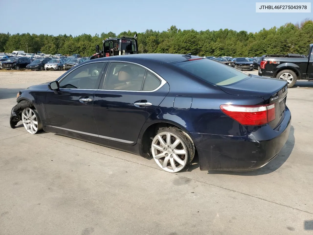 2007 Lexus Ls 460 VIN: JTHBL46F275043978 Lot: 70424514