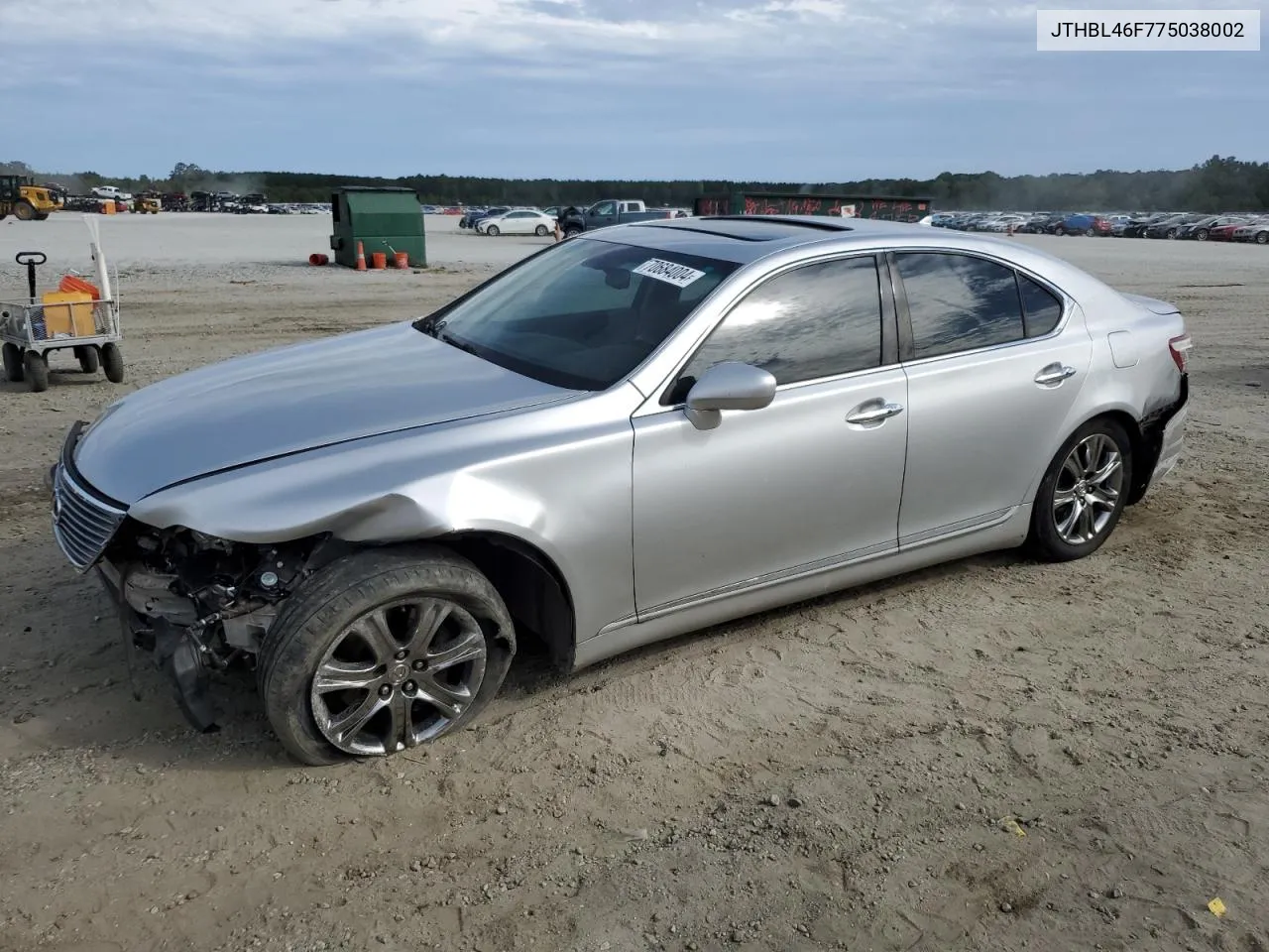 2007 Lexus Ls 460 VIN: JTHBL46F775038002 Lot: 70684004