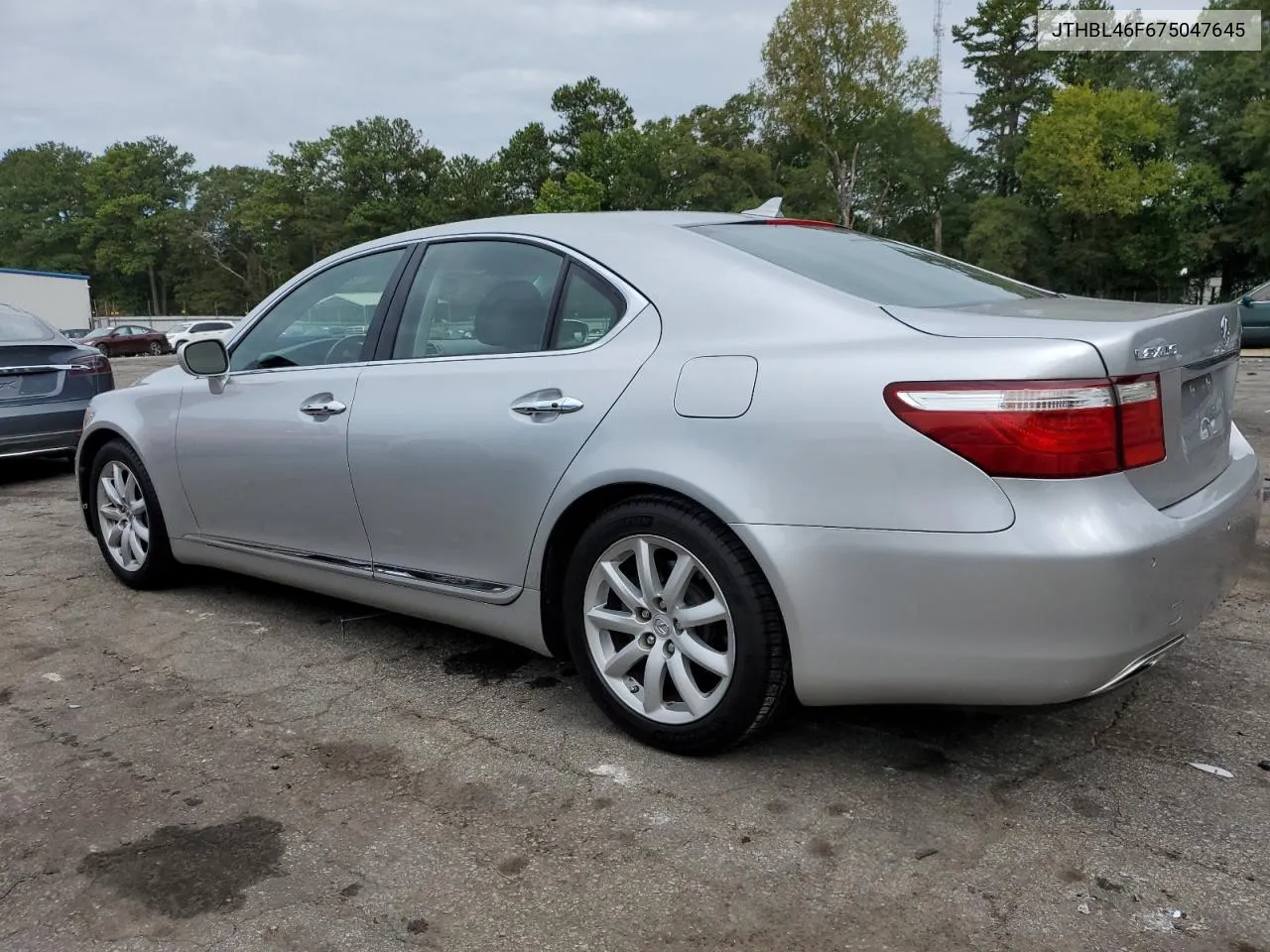 2007 Lexus Ls 460 VIN: JTHBL46F675047645 Lot: 72145404