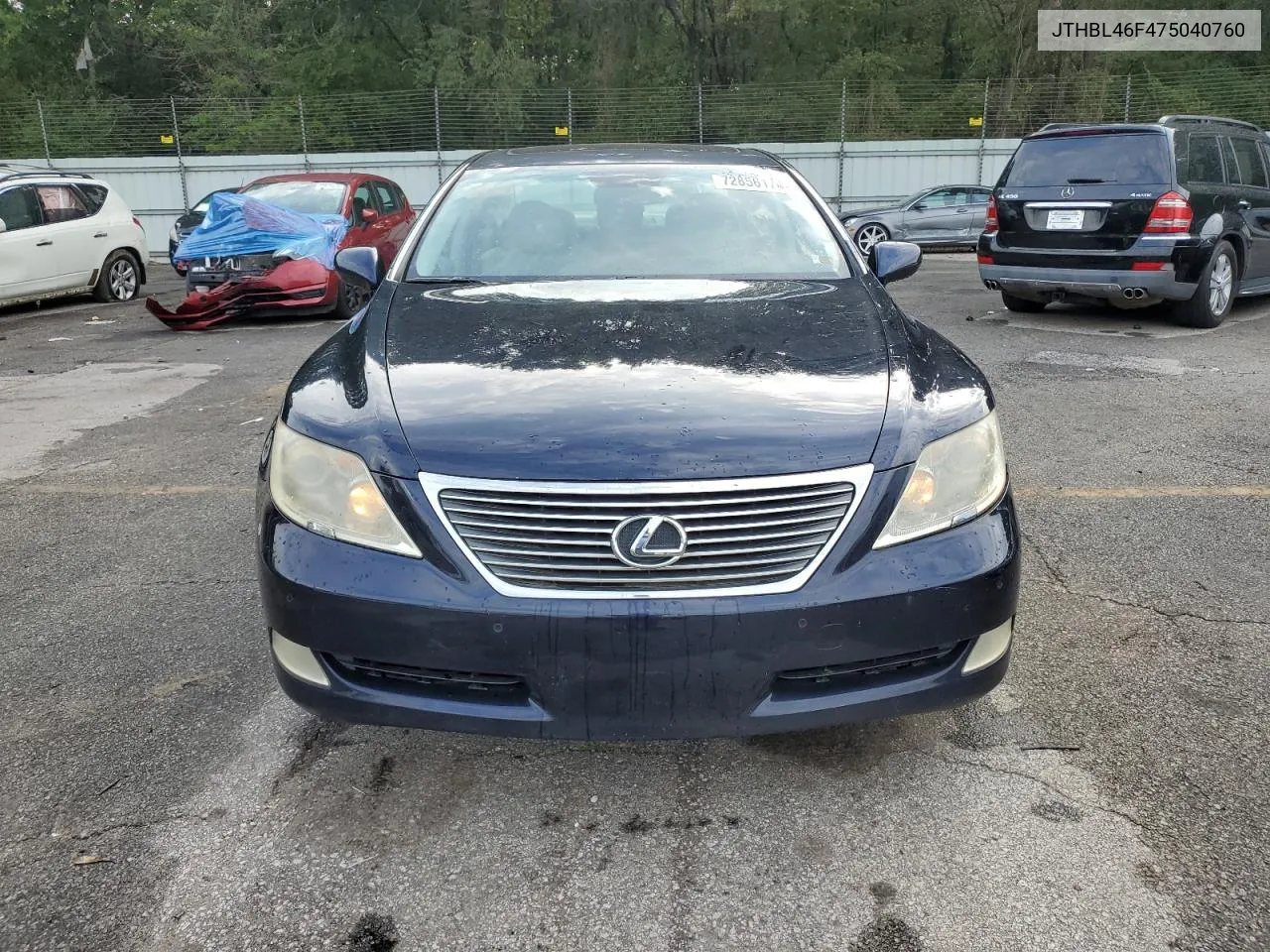 2007 Lexus Ls 460 VIN: JTHBL46F475040760 Lot: 72856174